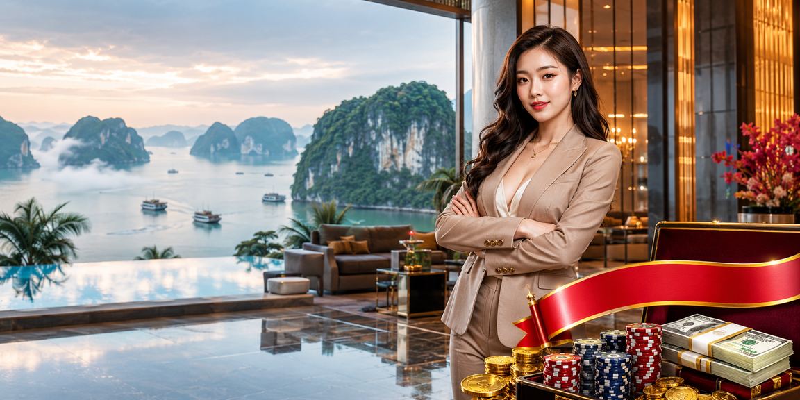 Người chơi tận hưởng cá cược trực tuyến với khung cảnh Vịnh Hạ Long tuyệt đẹp