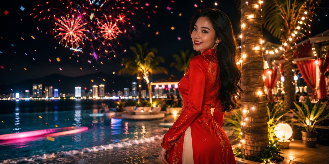 Người chơi trải nghiệm casino trực tuyến tại Nha Trang với trang phục áo dài